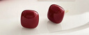 DAISY DREAMS925銀針安可拉紅小方糖耳釘女2025年新年爆款復古耳環(huán)紅色耳飾品 復古方形耳釘【925銀針】 一對 曬單實(shí)拍圖