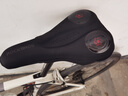洛克兄弟 自行車(chē)坐墊套硅膠加厚加寬座墊山地車(chē)座套騎行裝備配件 液態(tài)彈力硅膠 黑紅（28*17*4cm） 曬單實(shí)拍圖