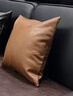 駱易家（Lorica）輕奢抱枕客廳沙發(fā)大靠墊高級感靠枕枕頭腰枕加厚皮革靠背墊抱枕套 【皮革抱枕】陌野-咖色 50cm*50cm 含枕芯 （枕套+枕芯） 曬單實(shí)拍圖