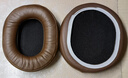 承策 適用鐵三角ATH-M50X耳罩M30X M40X M20X頭戴式耳機套MSR7 DSR7 S700BT WS770隔音海綿墊升級配件 【真皮款】棕色小羊皮耳套一對 曬單實(shí)拍圖