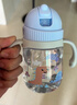 樂(lè )扣樂(lè )扣（LOCK&LOCK）兒童吸管水杯帶手柄嬰兒學(xué)飲寶寶幼兒園水壺卡通小恐龍240ML紫色 曬單實(shí)拍圖