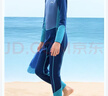 李寧（LI-NING）兒童連體泳衣泳裝中大童長(cháng)袖寶寶溫泉游泳男童女潛水服 鈷藍色 170 【高150-160CM重45-50kg】 曬單實(shí)拍圖