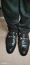 金利來(lái)（Goldlion）男鞋皮鞋樂(lè )福鞋時(shí)尚個(gè)性舒適套腳商務(wù)休閑鞋58013089501A黑色39 曬單實(shí)拍圖