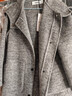 百圖（betu）女裝冬季新款毛呢外套中長(cháng)款氣質(zhì)高智灰羊毛大衣女2511T16 灰色 XS 曬單實(shí)拍圖