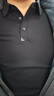 拇指白小T男款熱力智暖長(cháng)袖POLO衫秋季翻領(lǐng)商務(wù)百搭上衣體恤衫 墨黑 L 曬單實(shí)拍圖