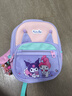 庫洛米書(shū)包女孩寶寶幼兒園3-6歲雙肩包卡通兒童輕便護脊背包9558 紫色+掛件 曬單實(shí)拍圖