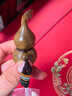 御蘭軒天然檀木葫蘆手把件文玩盤(pán)玩紫檀綠檀黑檀木實(shí)木隨身帶把玩小擺件 【百木級黑檀福祿】-手把件可盤(pán) 曬單實(shí)拍圖
