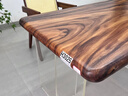 ABAOL胡桃木陽(yáng)臺茶桌小型休閑桌椅網(wǎng)紅簡(jiǎn)約輕奢陽(yáng)臺茶桌原木整板茶桌椅 長(cháng)1.4米單桌（無(wú)拼接胡桃木原木整板） 曬單實(shí)拍圖