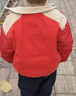 巴拉巴拉童裝兒童羽絨服男童春裝2025新款棒球服寶寶外套拜年服紅色上衣潮 曬單實(shí)拍圖