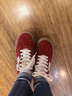 蹀愫【糖果德訓】張婧儀美洋舒適厚底增高戶(hù)外紅色德訓鞋休閑運動(dòng)板鞋 吉兆紅 38 曬單實(shí)拍圖