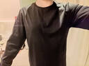 京東京造100支t恤男士高端打底衫內搭26春季新款上衣服男裝長(cháng)袖 耀夜黑2XL 曬單實(shí)拍圖