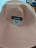 眾妃漁夫帽子女春夏季韓版潮防曬遮陽(yáng)帽日系小沿百搭雙面戴太陽(yáng)帽盆帽 粉色 曬單實(shí)拍圖