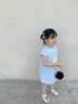 優(yōu)奇女童連衣裙套裝夏季女寶寶超萌小鴨背帶連衣裙兒童背心裙子兩件套 小鴨子 90 曬單實(shí)拍圖