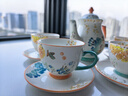 JOYYE茶具套裝花園功夫茶具整套釉下彩高檔喬遷生日三八婦女節伴手禮物 曬單實(shí)拍圖