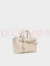 CHARLES&KEITH26春季新品鎖扣褶皺手提凱莉包斜挎包CK2-30271702 Sand沙色 S 曬單實(shí)拍圖