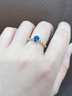 廷亮 斯里蘭卡皇家藍藍寶石戒指0.9克拉18k金編制款彩寶戒指 定制手寸留言（7個(gè)工作日） 曬單實(shí)拍圖