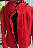 駱駝（CAMEL）三防沖鋒衣戶(hù)外登山服防風(fēng)防水防污三合一運動(dòng)外套 AD12263514X,抓絨內膽耀眼紅男女 M 曬單實(shí)拍圖
