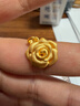 周生生禮物黃金吊墜玫瑰花 足金掛墜女不含項鏈78715P計價(jià)3.45克 曬單實(shí)拍圖