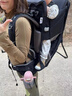WIPHA韋帕嬰兒背帶腰凳戶(hù)外寶寶兒童背架背娃神器徒步爬山親子旅游出行 黑色（寶寶6-60月|父或母大于等于175cm） 曬單實(shí)拍圖