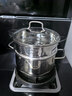卡羅特蒸屜304不銹鋼蒸籠蒸飯器蒸格奶鍋湯鍋蒸鍋家用蒸米飯蒸架 20cm 曬單實(shí)拍圖