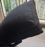 南極人（Nanjiren）床頭靠墊靠背軟包沙發(fā)腰靠枕護背腰枕可拆洗靠背輕奢純色組合兩用 面包塊-暗夜黑【柔軟舒適 支撐力強】 60cm*50cm*15cm 含枕芯 單獨一只 曬單實(shí)拍圖
