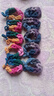 韓版高顏值手工編織橡皮筋蝴蝶結發(fā)圈高彈力扎馬尾不傷發(fā)頭繩發(fā)繩 混色10條 曬單實(shí)拍圖
