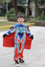 ULTRAMAN男童奧特曼衣服春秋發(fā)光套裝兒童男孩帥氣小孩洋氣賽羅蜘蛛俠童裝 披風(fēng)款【澤塔】（發(fā)光） 【披風(fēng)+套裝】 120 【建議身高110-120cm】 曬單實(shí)拍圖