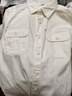 優(yōu)衣庫女裝全棉工裝襯衫/長(cháng)袖襯衣外套479579 01 乳白色 XS 曬單實(shí)拍圖