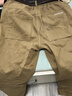 大嘴猴（paul frank）休閑褲男士春秋季高街純棉褲子男美式潮牌直筒男褲長(cháng)褲 卡其色 32 曬單實(shí)拍圖