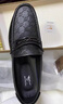 七匹狼（SEPTWOLVES）頭層牛皮豆豆鞋男鞋子男士秋季商務(wù)休閑皮鞋男套腳樂(lè )福鞋 黑色 40 曬單實(shí)拍圖
