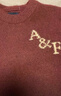 Abercrombie & Fitch【經(jīng)典LOGO】美式絨感套頭毛衣針織衫上衣25秋冬男裝120-5181 酒紅色 M (180/100A) 曬單實(shí)拍圖