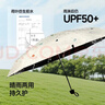 蕉下（beneunder）防紫外線(xiàn)遮陽(yáng)傘五折口袋黑膠晴雨傘防曬傘BM665葉舞 曬單實(shí)拍圖