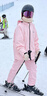 南恩NANDN新款滑雪鏡護目鏡女雪地滑雪眼鏡透氣高清防霧男滑雪鏡 初荷粉胭 曬單實(shí)拍圖