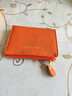 班亞奴錢(qián)包女士短款真皮零錢(qián)包2025新款小眾精致高檔小巧錢(qián)夾卡包軟牛皮 橙色（頭層牛皮）防盜刷 曬單實(shí)拍圖