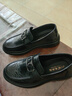 老爺車(chē)皮鞋男2025正裝春秋季男士新款商務(wù)休閑皮鞋真皮厚底英倫風(fēng)小皮鞋 黑色 40 曬單實(shí)拍圖
