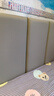 羊洋居床頭防撞榻榻米軟包靠背墻圍兒童床圍嬰兒墻面加厚3d立體墻貼自粘 淺灰單色-3.2CM特厚-孕嬰可用 30CM寬*60CM高-5片裝-環(huán)保無(wú)異味 曬單實(shí)拍圖
