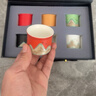 京東京造 茶杯套裝手繪釉畫(huà)彩茶具六色功夫茶杯節日伴手禮送禮【禮盒裝】 曬單實(shí)拍圖