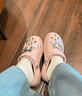 卡駱馳（CROCS）卡駱馳云朵Clog洞洞鞋女子新款休閑鞋輕便舒適運動(dòng)涼鞋 豆沙粉 36 /37W6(220mm) 曬單實(shí)拍圖