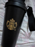 星巴克杯子雙飲口水杯保溫杯吸管杯美式咖啡杯禮盒教師節禮物伴手禮 520ml黑金女神 曬單實(shí)拍圖