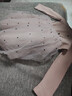 富羅迷女童寶寶連衣裙春季新款甜美網(wǎng)紗針織裙小童拼接公主裙 粉色 130 曬單實(shí)拍圖