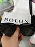 BOLON暴龍眼鏡【女神節禮物】26年新品墨鏡丁禹兮林一同款太陽(yáng)鏡BL3250 #林一同款#【方圓大框-BL3250C10 】亮黑色【偏光】 曬單實(shí)拍圖