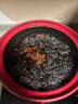 康特耐陶瓷砂鍋耐高溫煲仔飯燉鍋可干燒炒菜淺寬口沙鍋燃氣灶家用瓦煲 黑晶紅 適用4-5人 1.6L 曬單實(shí)拍圖