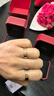 卡地亞（Cartier）戒指男女同款 LOVE情侶對戒結婚婚戒送愛(ài)人女友老婆結婚生日禮物 B4050700 18玫瑰金色 4mm 52 曬單實(shí)拍圖