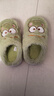 Hello Kitty女童棉拖鞋兒童冬季室內家居鞋小孩親子暖拖鞋 綠色 28-29碼  曬單實(shí)拍圖