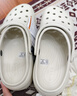 卡駱馳（crocs）經(jīng)典云朵Clog女沙灘洞洞鞋涼拖鞋206750 206750-2Y2  35  曬單實(shí)拍圖