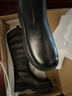 熱風(fēng)厚底長(cháng)筒靴女冬季新款黑色增高騎士靴休閑時(shí)裝靴子女鞋 01黑色 38 曬單實(shí)拍圖