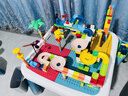費樂(lè )（FEELO）兼容樂(lè )高大顆粒拼裝兒童玩具男孩新年禮物生日多功能積木桌300粒 曬單實(shí)拍圖