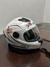 【京東物流】真3C認證摩托車(chē)電動(dòng)車(chē)頭盔男女通用全盔冬季保暖防霧 【A類(lèi)3C認證】白黑(送圍脖) 曬單實(shí)拍圖