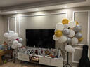 墨斗魚(yú)氣球裝飾套裝金銀系55件套生日場(chǎng)景布置鋁膜氣球兒童生日表白裝飾 曬單實(shí)拍圖