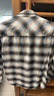 森馬（Semir）[商場(chǎng)同款]長(cháng)袖襯衫男純棉法蘭絨格子外套2025秋冬新款經(jīng)典百搭 灰色調00422 M 曬單實(shí)拍圖